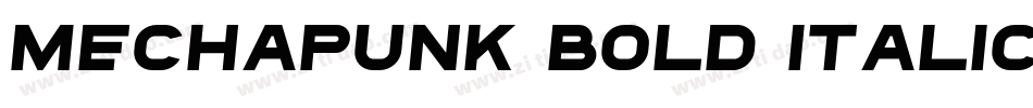 Mechapunk Bold Italic字体转换